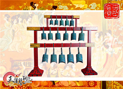 16件套系編鐘、編磬、特鐘、特磬，堂廟祭典用品